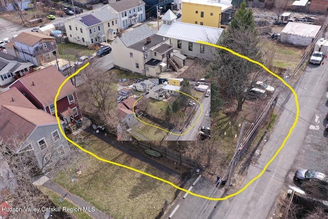 233-235 Columbia St, Hudson, NY 12534 - aerial view of residential area