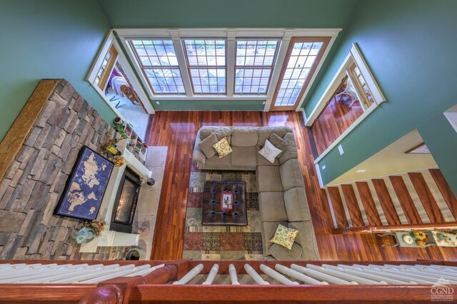 1013 Plank Rd, Averill Park, NY 12018 - living area with wood finished floors