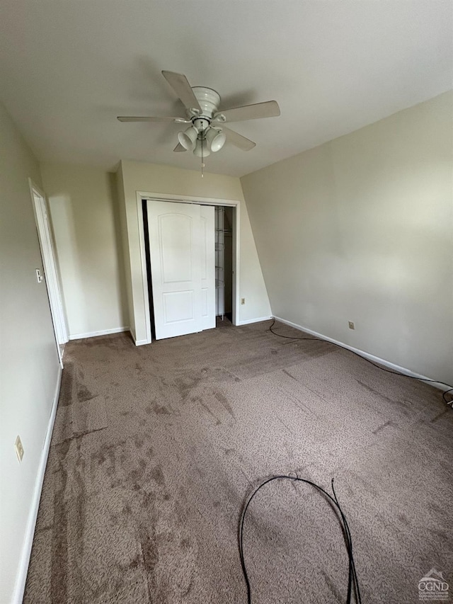 1013 Plank Rd, Averill Park, NY 12018 - unfurnished bedroom featuring carpet floors, baseboards, and a closet