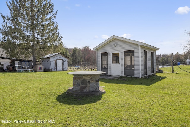 60-62 Stony Rd, Accord, NY 12404 - view of shed featuring fence