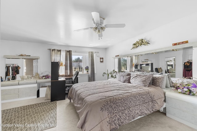 60-62 Stony Rd, Accord, NY 12404 - bedroom with carpet flooring and ceiling fan