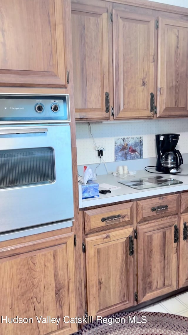 252 Rte 199, Red Hook, NY 12571 - kitchen with white oven and light countertops
