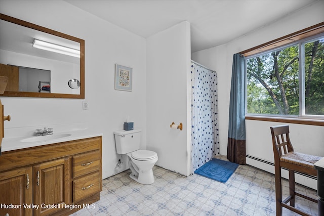 17 Boice Mill Rd, Kerhonkson, NY 12446 - bathroom with vanity, tile patterned floors, and curtained shower