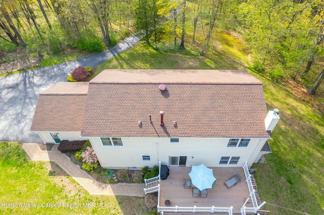 319 Garrison Woods Ln, Wallkill, NY 12589 - aerial view with a wooded view