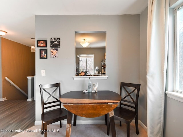 dining room featuring hardwood / wood-style floors