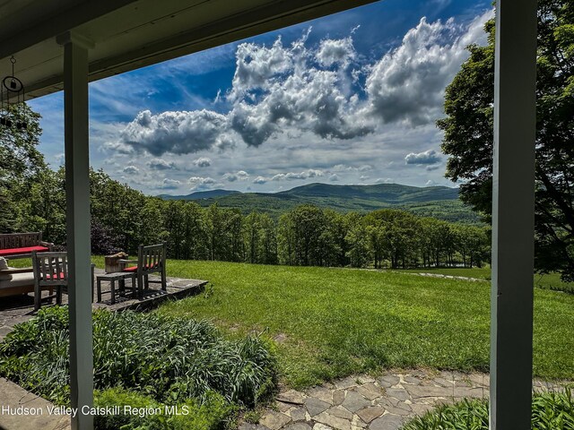 76 Smith Rd, Preston Hollow, NY 12469 - view of mountain backdrop with a forest