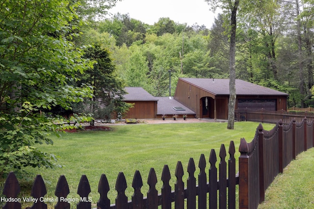 494 Edwards Rd, Monticello, NY 12701 - view of yard featuring a garage