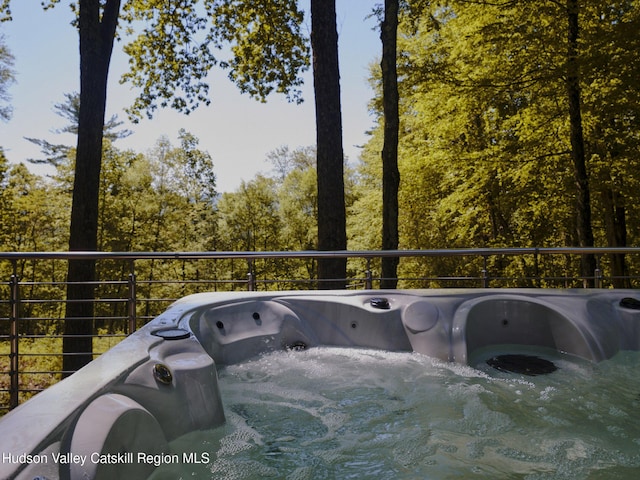 39 Hornbeck Ln, Accord, NY 12404 - balcony featuring a hot tub