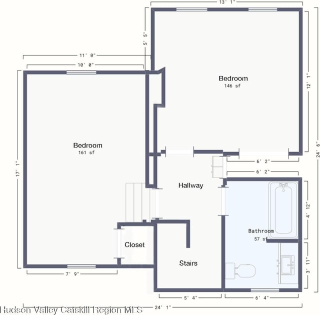 11 W Bridge St, Saugerties, NY 12477 - view of room layout