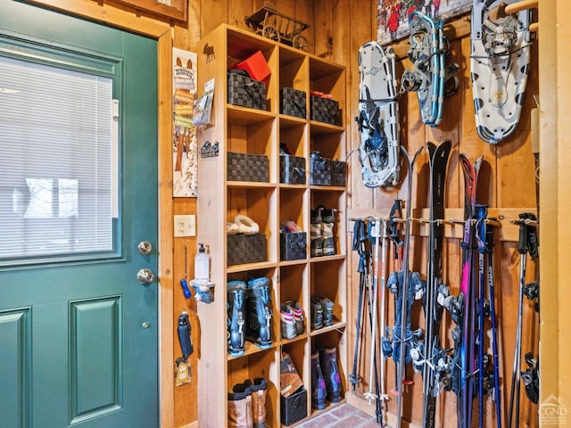 view of storage area