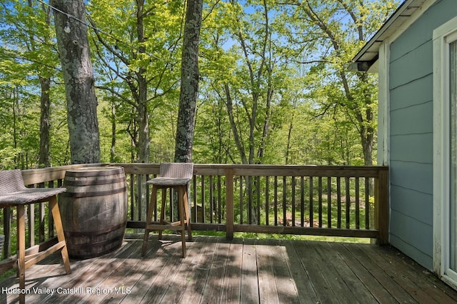 194 High Falls Rd, Saugerties, NY 12477 - view of wooden terrace
