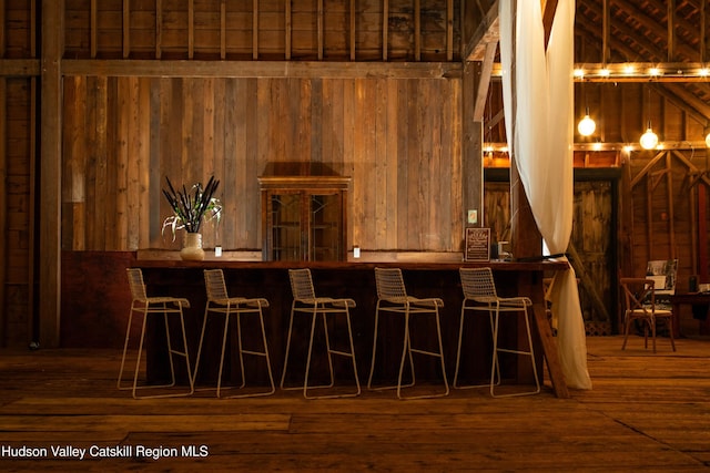394 Macmore Rd, Roxbury, NY 12474 - community bar area featuring wood walls and wood finished floors