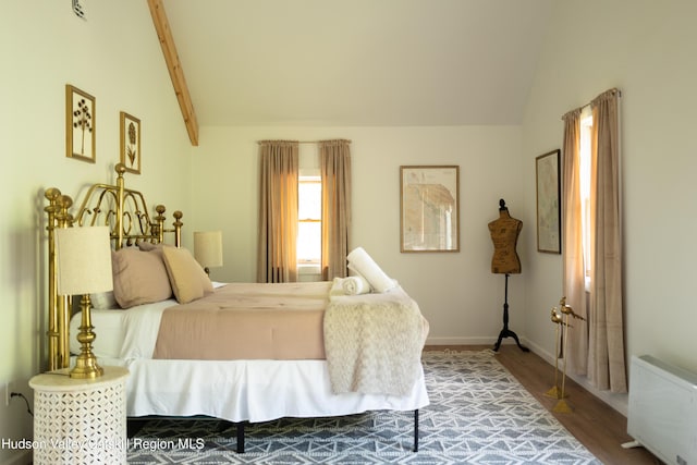 394 Macmore Rd, Roxbury, NY 12474 - bedroom with wood finished floors, radiator, and baseboards