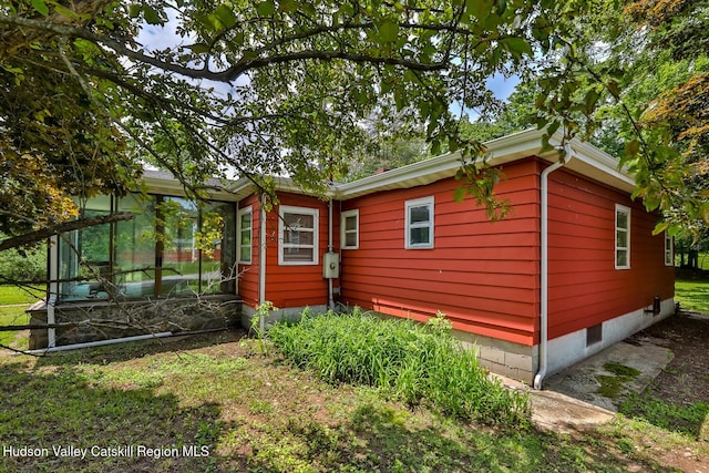 18 Maplewood Ave, Windham, NY 12496 - view of home's exterior featuring a sunroom