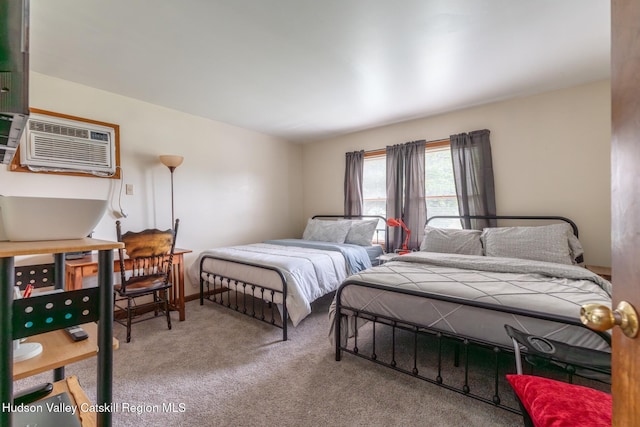 16 Fording Place Rd, Lake Katrine, NY 12449 - carpeted bedroom featuring an AC wall unit