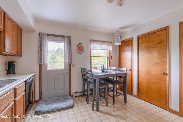 16 Fording Place Rd, Lake Katrine, NY 12449 - dining space featuring baseboard heating