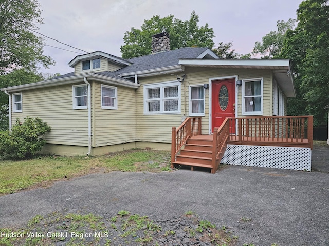 view of bungalow-style house