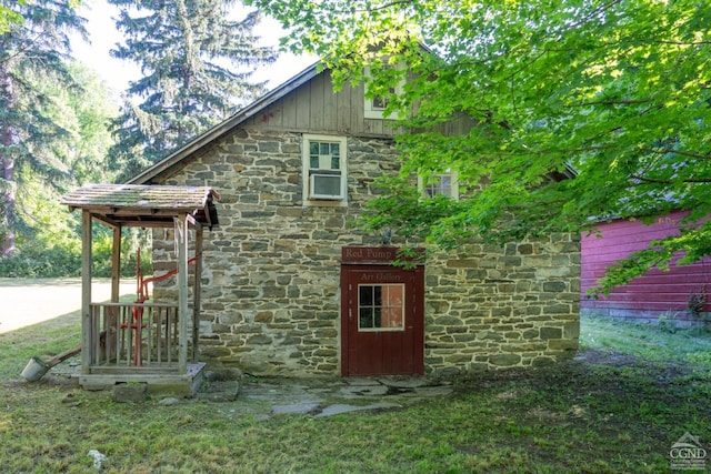75 Allhusen Rd, Plattekill, NY 12561 - view of home's exterior featuring stone siding