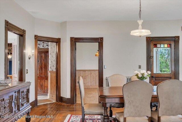 4930 State Route 81, Greenville, NY 12083 - dining space with baseboards and wainscoting