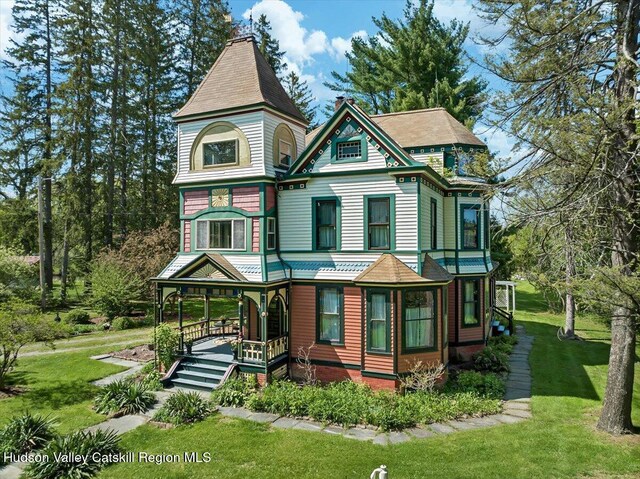 4930 State Route 81, Greenville, NY 12083 - victorian home with a porch and a front yard