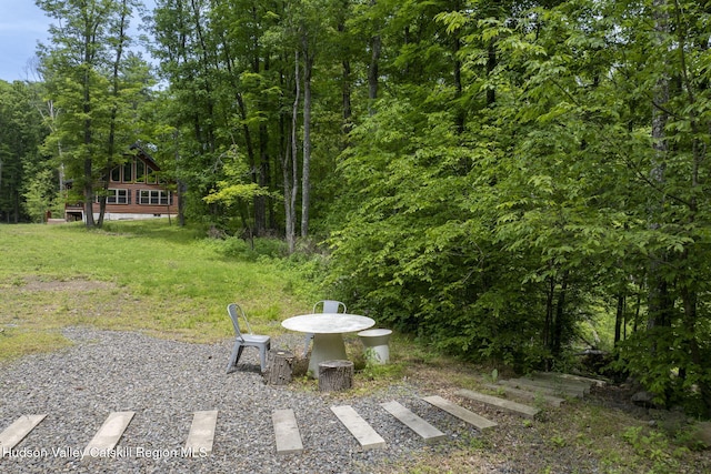 111 Ridgeway, Catskill, NY 12414 - view of yard with a view of trees