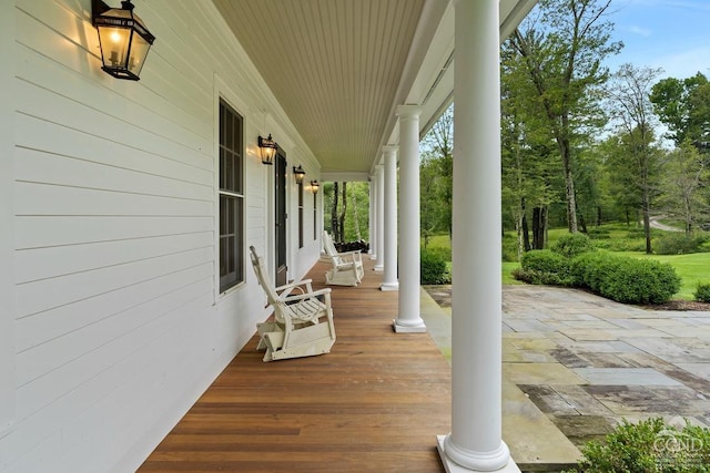 470 Harrington Dr, Austerlitz, NY 12017 - wooden deck featuring a porch