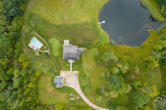 470 Harrington Dr, Austerlitz, NY 12017 - aerial view of a large body of water