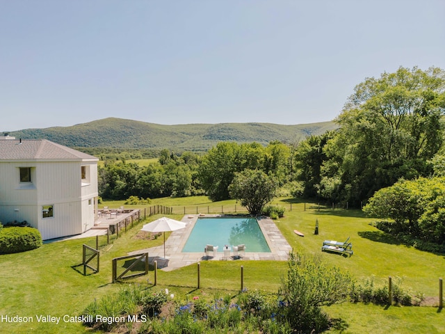 1114 County Route 3, Ancram, NY 12502 - view of swimming pool featuring a mountain view