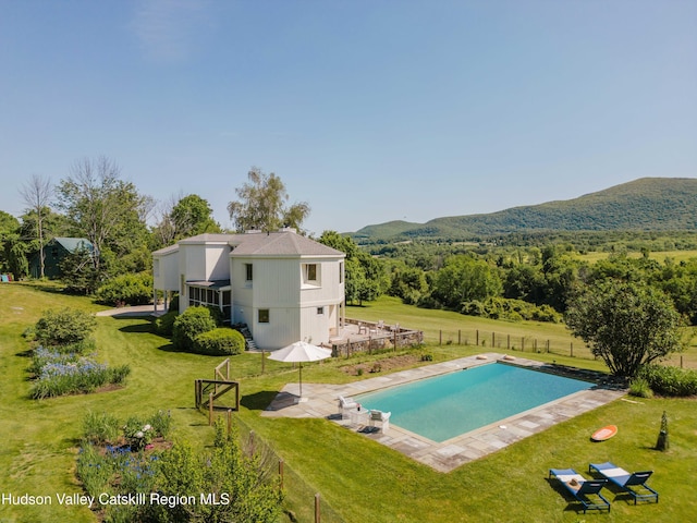 1114 County Route 3, Ancram, NY 12502 - swimming pool with a mountain view
