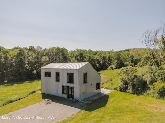 1114 County Route 3, Ancram, NY 12502 - view of outdoor structure featuring a wooded view
