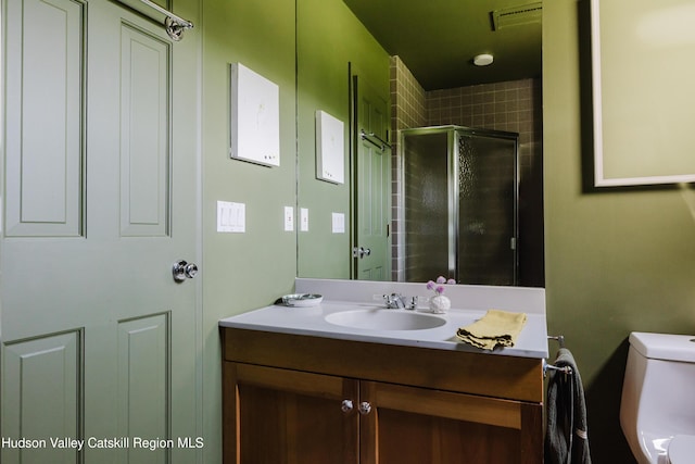 1114 County Route 3, Ancram, NY 12502 - bathroom featuring vanity and a stall shower