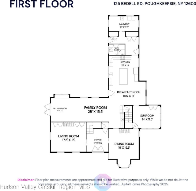 125 Bedell Rd, Poughkeepsie Town, NY 12603 - view of home floor plan