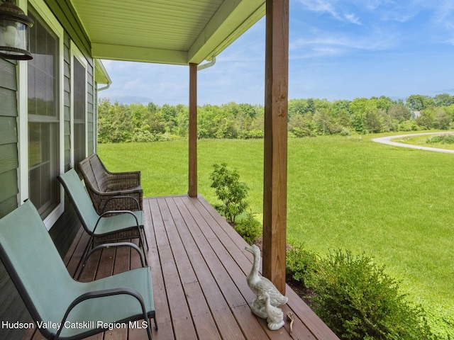 40 Bridle Path Ln, High Falls, NY 12440 - deck with a yard