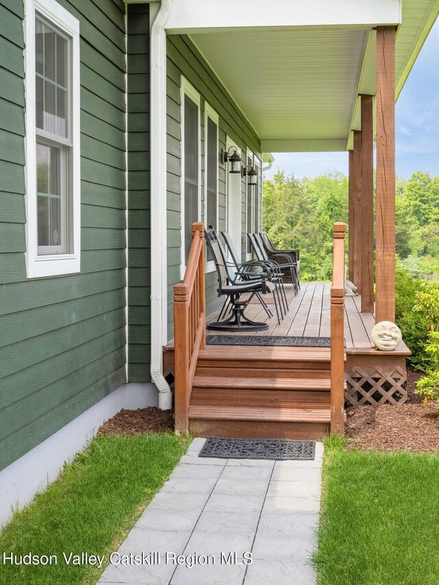 40 Bridle Path Ln, High Falls, NY 12440 - view of wooden porch
