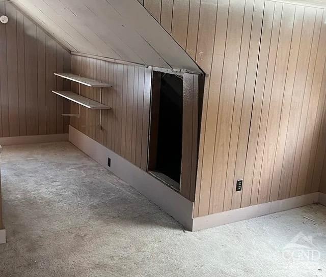 view of storm shelter