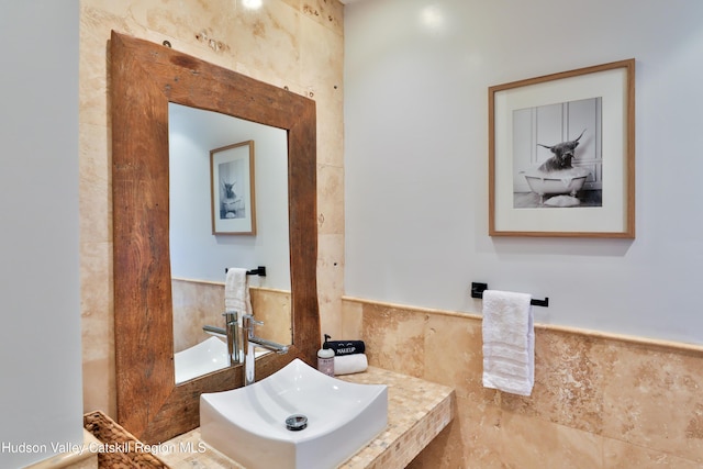 bathroom featuring sink