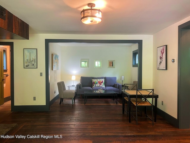 36 Rodney St, Kingston, NY 12401 - living room with dark wood-type flooring