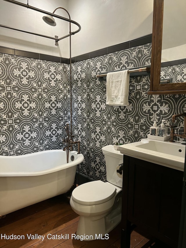 36 Rodney St, Kingston, NY 12401 - full bathroom with vanity and wood finished floors
