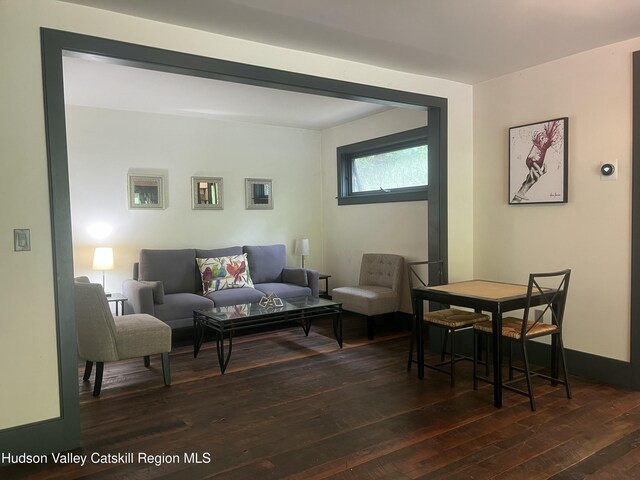 36 Rodney St, Kingston, NY 12401 - living area featuring dark wood-style flooring