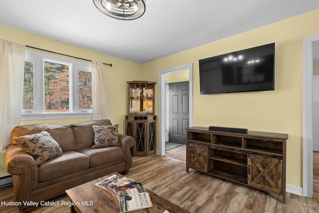 1920 Old Kings Hwy, Saugerties, NY 12477 - living area featuring wood finished floors and baseboards