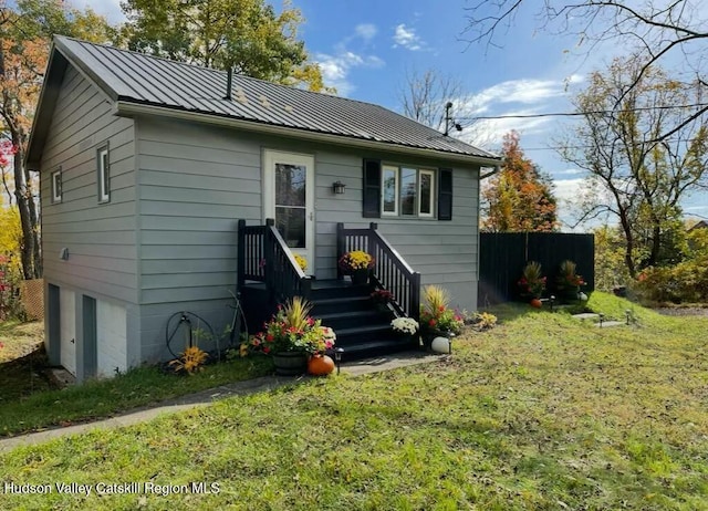 1920 Old Kings Hwy, Saugerties, NY 12477 - back of property featuring a yard and metal roof