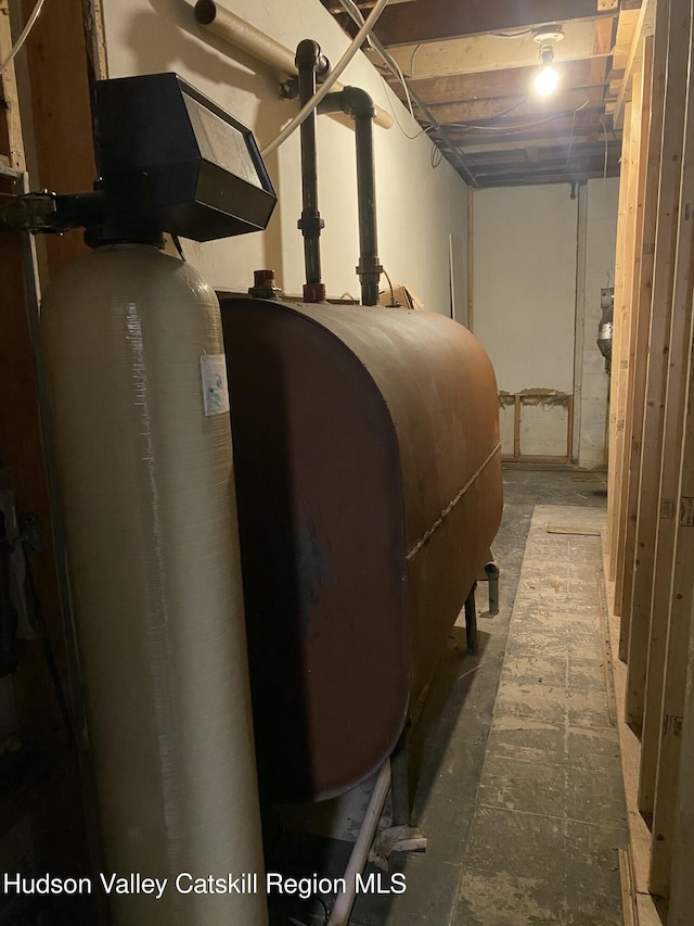 utility room with heating fuel