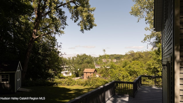 186 2nd St, Port Ewen, NY 12417 - view of wooden terrace