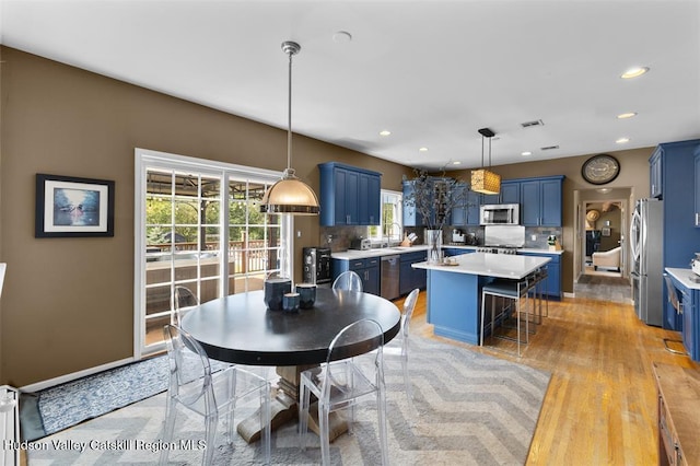 10 Sutton Ln, Goshen, NY 10924 - dining area with recessed lighting and light wood-type flooring