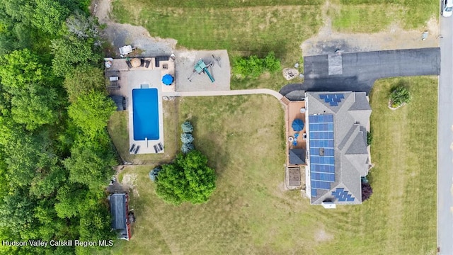 10 Sutton Ln, Goshen, NY 10924 - drone / aerial view of a pool