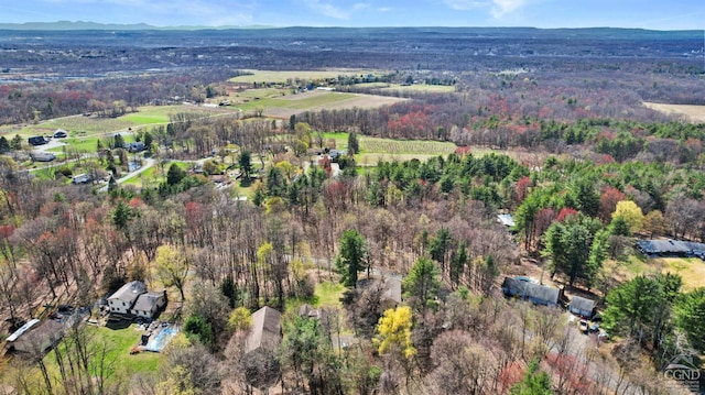 aerial view of property and surrounding area
