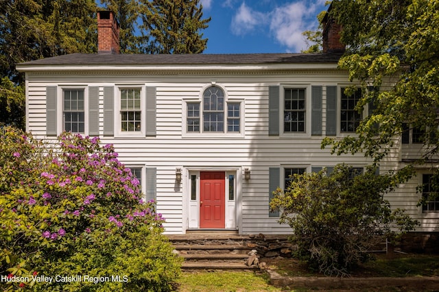 view of colonial home