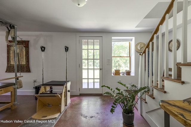 82 Near Rd, Red Hook, NY 12571 - entryway with stairs and concrete floors