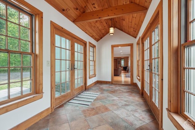 2205 County Route 5, Canaan, NY 12029 - unfurnished sunroom featuring french doors and healthy amount of natural light