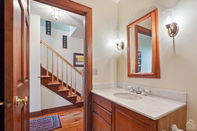 2205 County Route 5, Canaan, NY 12029 - bathroom featuring vanity and wood finished floors
